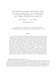 The Feudal Revolution and Europe`s Rise: Institutional Divergence