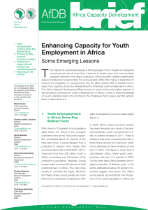 Enhancing Capacity for Youth Employment in Africa