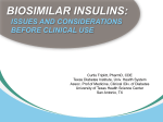 biosimilar insulins - Arkansas Pharmacists Association