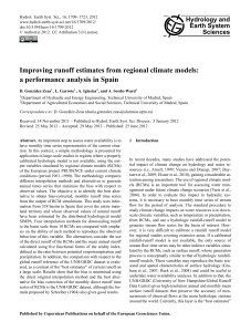 Improving runoff estimates from regional climate models: a