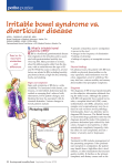 Irritable bowel syndrome vs. diverticular disease