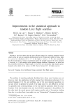 Improvements in the statistical approach to random LÃevy ight