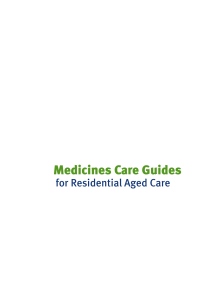 Medicines Care Guides