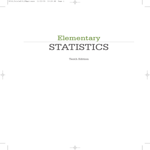 Elementary Statistics - Doral Academy Preparatory School