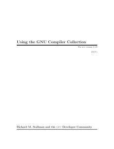 Section - GCC, the GNU Compiler Collection