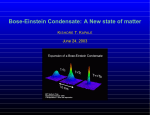 Bose--Einstein Condensation: A new state of matter