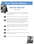 Hannah Senesh 1921-1944