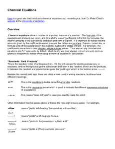 Chemical Equations