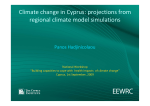 Climate change in Cyprus: projections from regional climate model