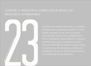chapter 23: biological correlates of being gay