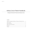 Kidney Cancer Patient Handbook