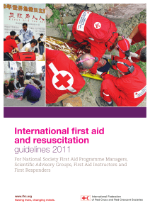 International first aid and resuscitation