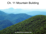 Ch. 11 Mountain Building