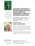 hodgkin lymphoma: a never ending exciting story