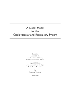A Global Model for the Cardiovascular and Respiratory System