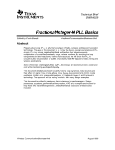 Fractional/Integer-N PLL Basics