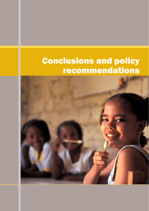 Conclusions and policy recommendations