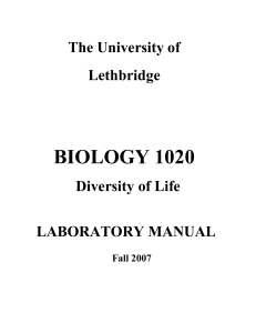 Lab Manual - U of L Class Index