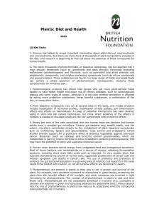 2003 Plants Diet and Health 10 Key Facts
