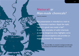 Natural or Man-made chemicals?