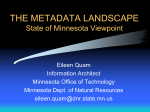 THE METADATA LANDSCAPE - Dublin Core® Metadata Initiative