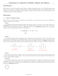 Laboratory 21: Properties of Alkanes, Alkenes, and Alkynes