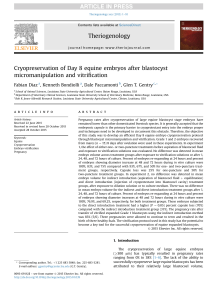 Theriogenology - GeneSearch Inc.