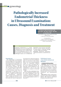 Pathologically Increased Endometrial Thickness in Ultrasound
