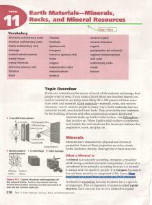 Earth Materials