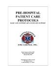 PRE-HOSPITAL PATIENT CARE PROTOCOLS