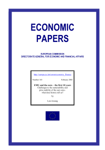 economic papers 165 .EMU and the euro – the first 10 years