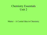 Chemistry Essentials Unit 2
