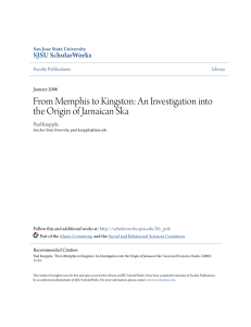 An Investigation into the Origin of Jamaican Ska