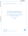 An Economic Integration Zone for the East African Community