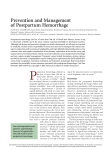 Prevention and Management of Postpartum Hemorrhage
