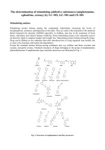 (amphetamine, ephedrine, ecstasy) by LC-MS, GC-MS and CE-MS