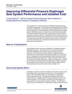 Improving Differential Pressure Diaphragm Seal System