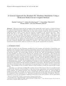 A General Approach for Brushed DC Machines Simulation Using a