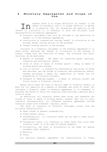 4. Monetary Aggregates and Scope of Use