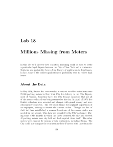 Lab 18 Millions Missing from Meters