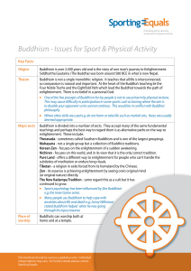 Buddhism - Sport Wales