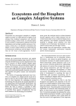 Levin, S. A. 1998. Ecosystems and the biosphere as complex