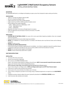 LightHAWK®2 Wall Switch Occupancy Sensors