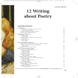 12 Writing about Poetry