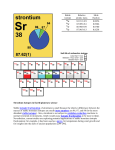 Strontium isotopes in Earth/planetary science Stable isotopic