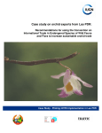 Case study on orchid exports from Lao PDR