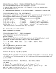 Lecture Notes for Week 11