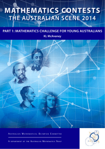MCYA - Australian Mathematics Trust