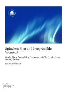 Spineless Men and Irrepressible Women?