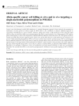 Allele-specific cancer cell killing in vitro and in vivo